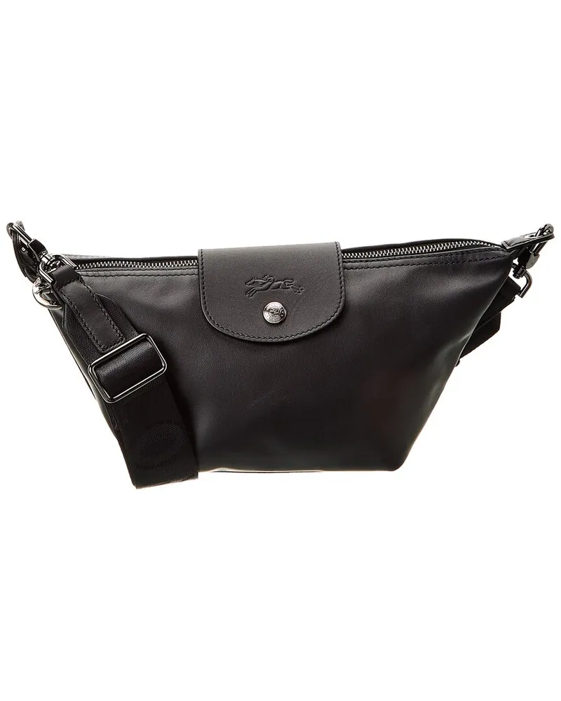 Longchamp Le Pliage Xtra Leather Crossbody Black