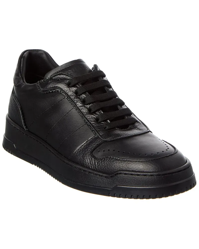 Aquatalia Cristo Leather Sneaker Black