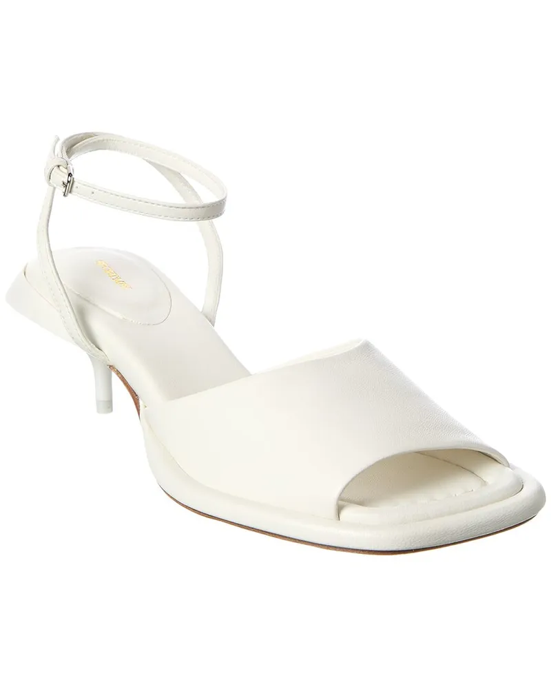 SPORTMAX Leather Sandal White