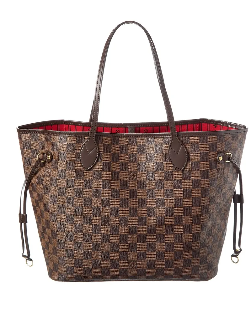 Louis Vuitton Brown Damier Ebene Canvas Neverfull MM (Authentic Pre-Loved Nocolor