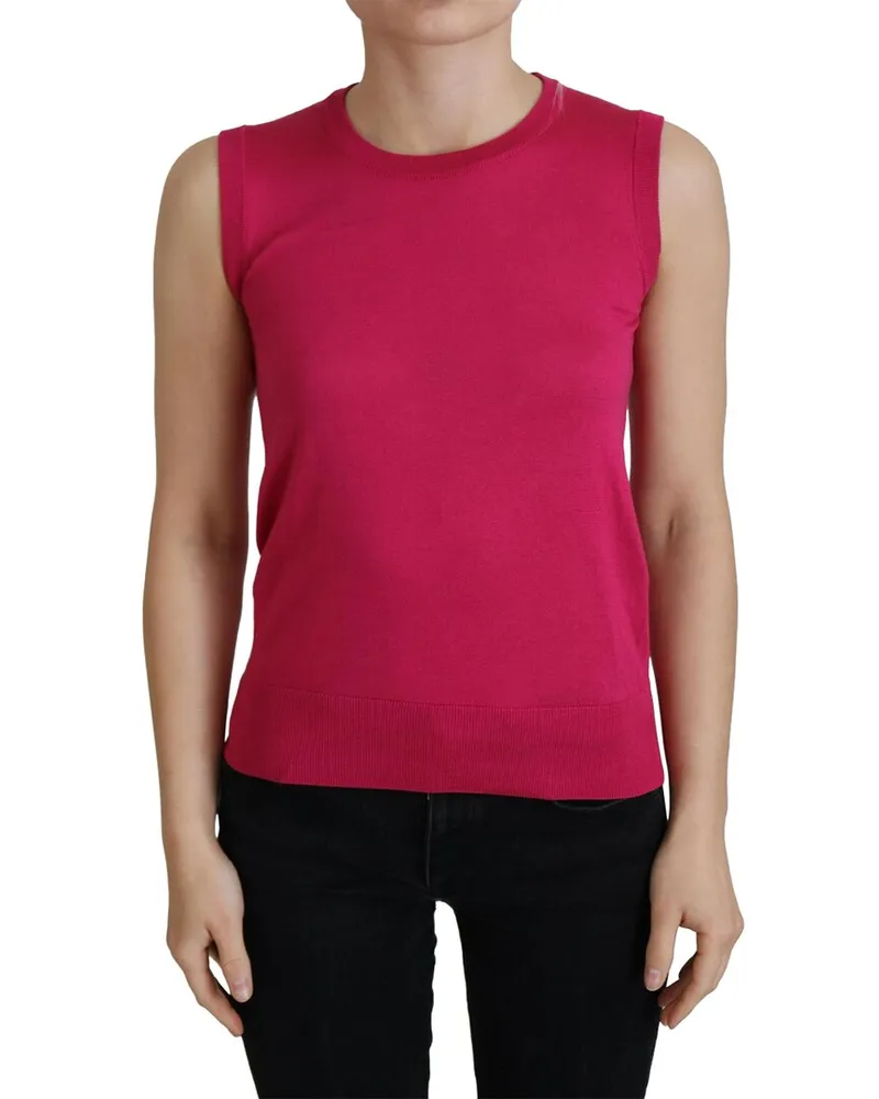 Dolce & Gabbana Silk Tank Pink