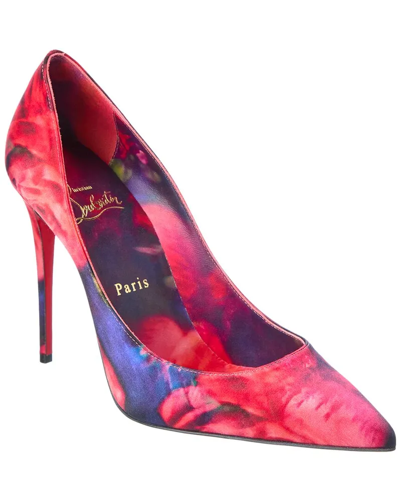Christian Louboutin Kate 100 Satin Pump Blue