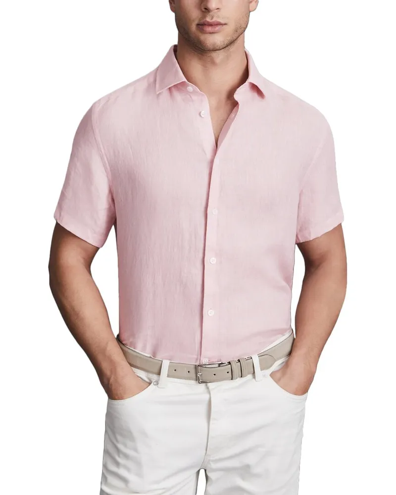 Reiss Holiday Linen Shirt Top Nocolor