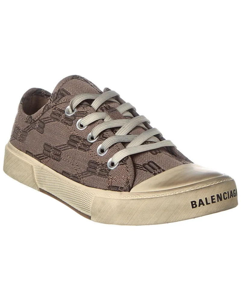 Balenciaga Paris Low BB Monogram Canvas Sneaker Grey