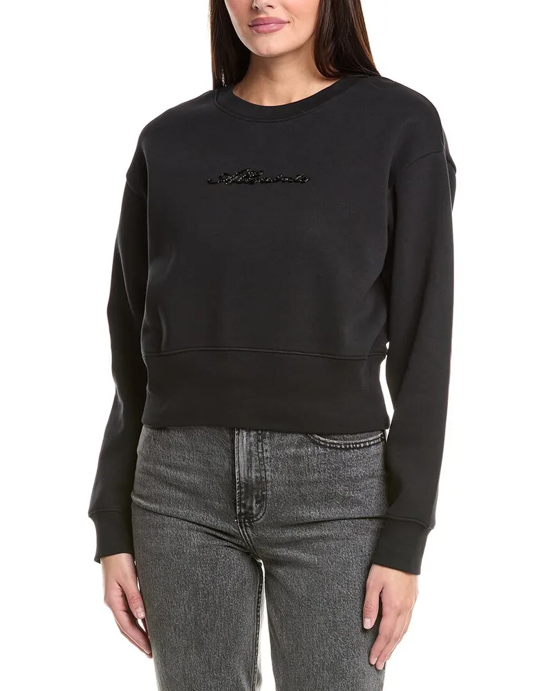AllSaints Fern Embellished Sweatshirt Black