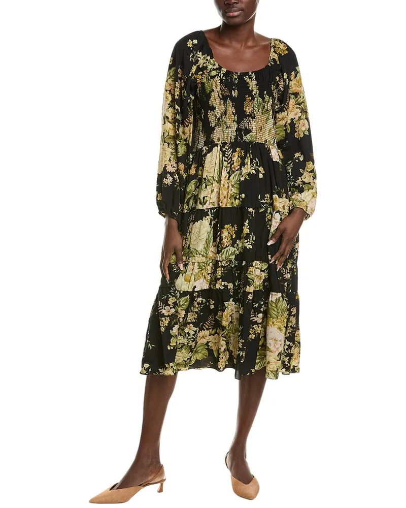 Mikael Aghal Midi Dress Black