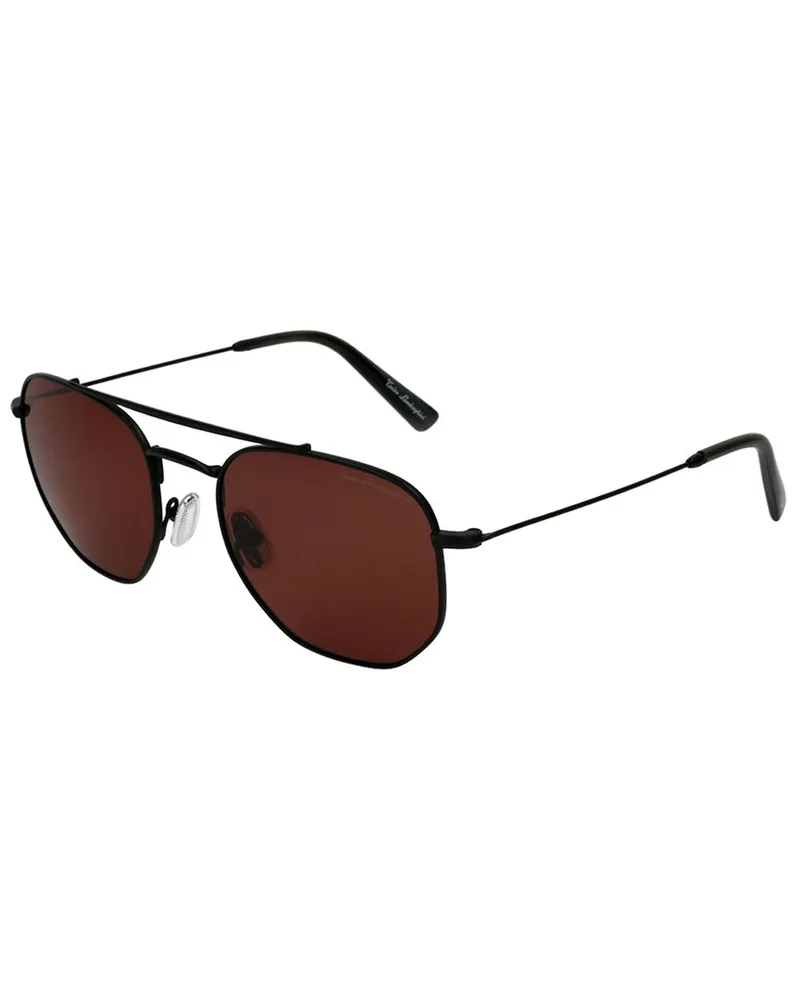 Tonino Lamborghini Men's TL331S 54mm Polarized Sunglasses Black