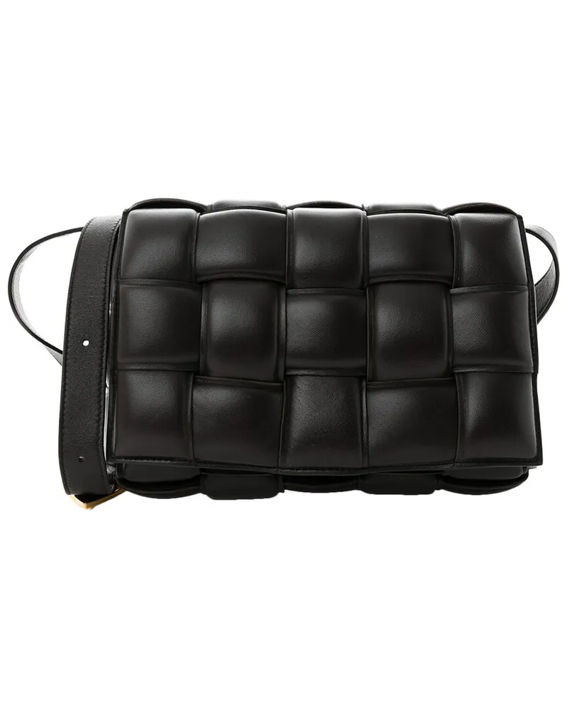 Bottega Veneta Fondente Maxi Intreccio Nappa Leather Padded Cassette Crossbody  Bag (Authentic Pre-Loved Nocolor