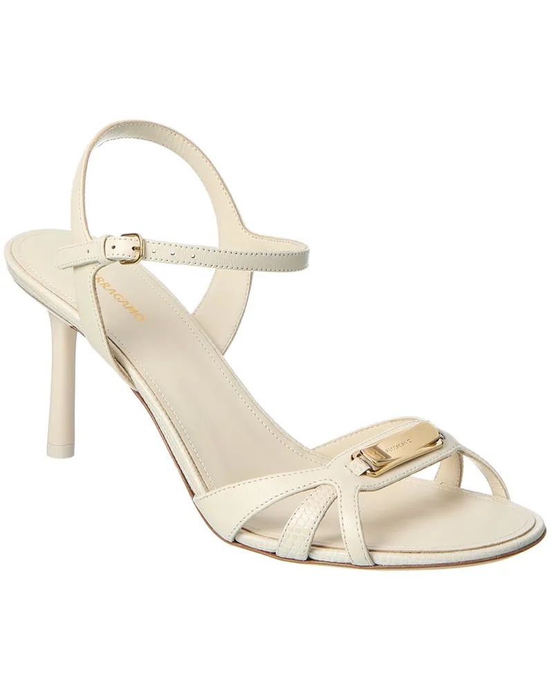 Ferragamo New Vara Leather Sandal Pink
