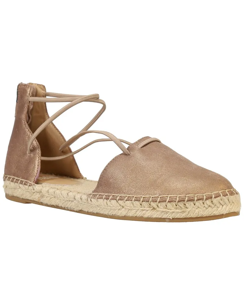 Eileen Fisher Lace Leather Espadrille Nocolor