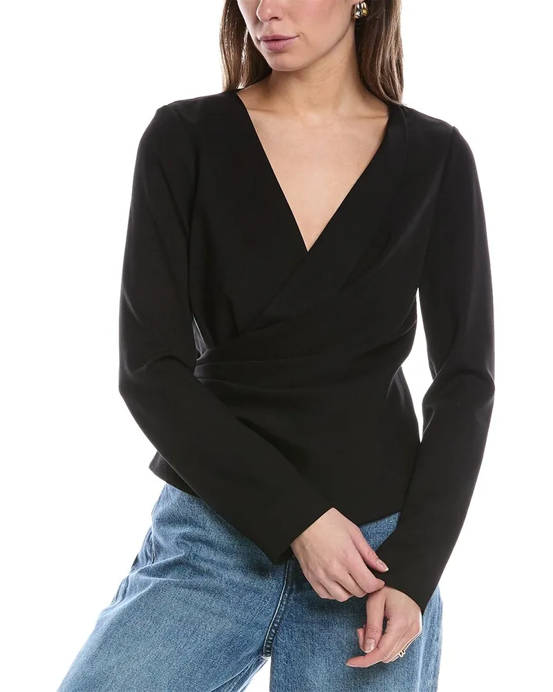 Rag & Bone Irina Wrap Top Black
