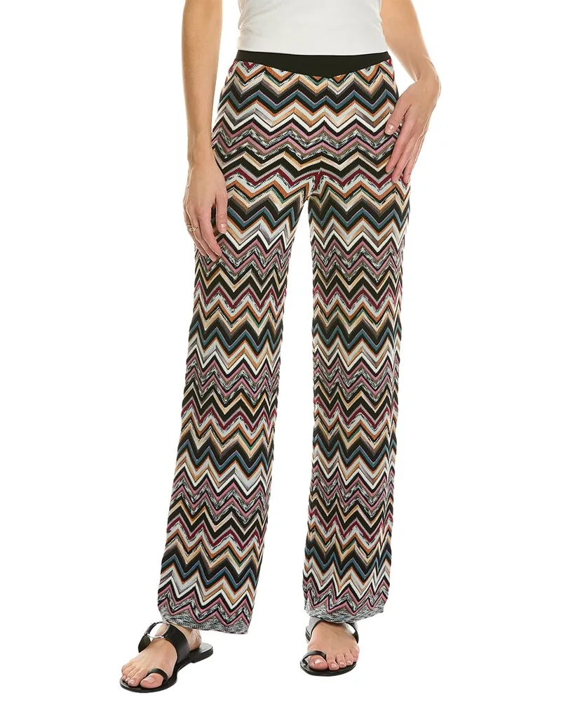 Missoni Zigzag Wool-Blend Pant Black