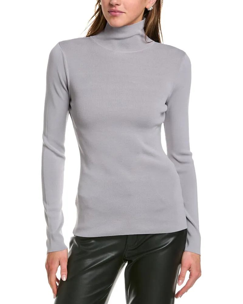 BCBGMAXAZRIA Mock Neck Pullover Grey