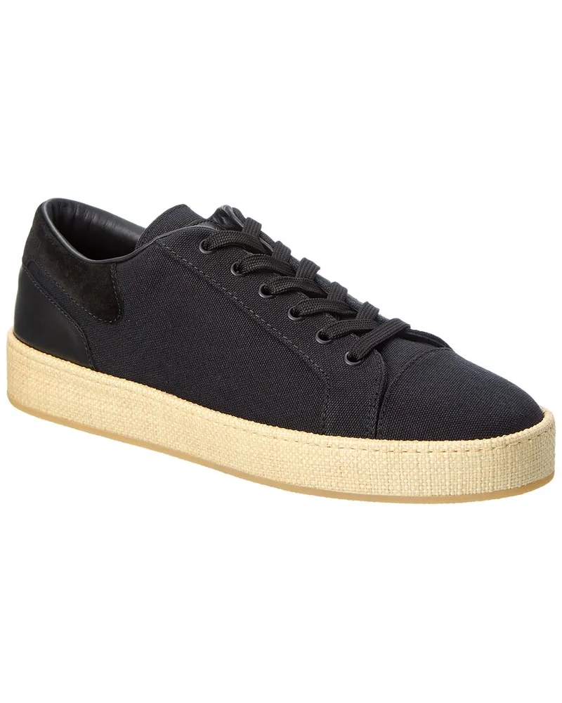 Giuseppe Zanotti GZ/City Canvas & Suede Sneaker Black