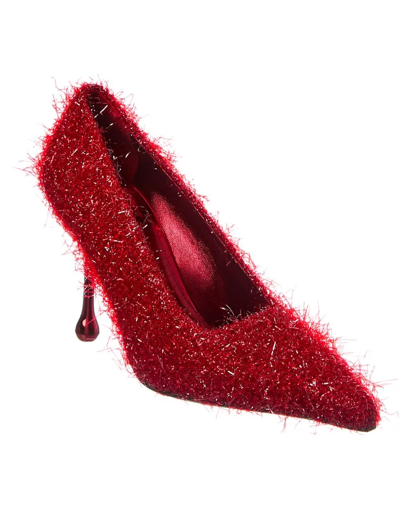 Jimmy Choo Ixia 95 Tinsel Pump Red