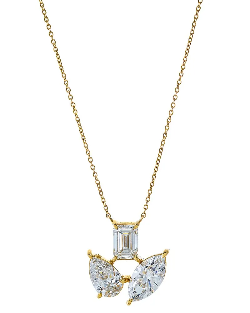 By Adina Eden 14K 3.33 ct. tw. Lab-Grown Diamond Necklace Nocolor