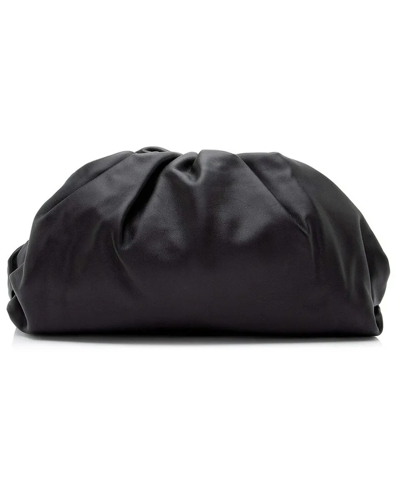 Bottega Veneta Black Calfskin The Pouch Clutch (Authentic Pre-Loved Nocolor