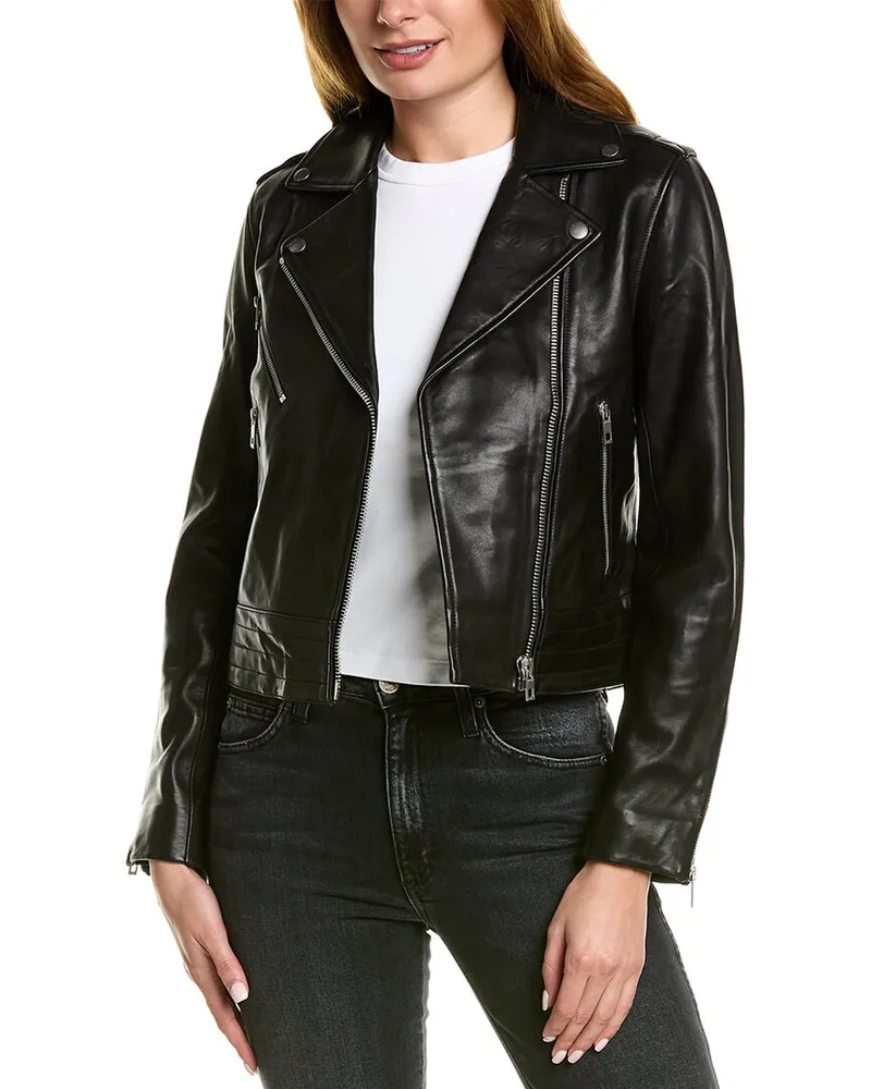 Rag & Bone Mercer Leather Jacket Black