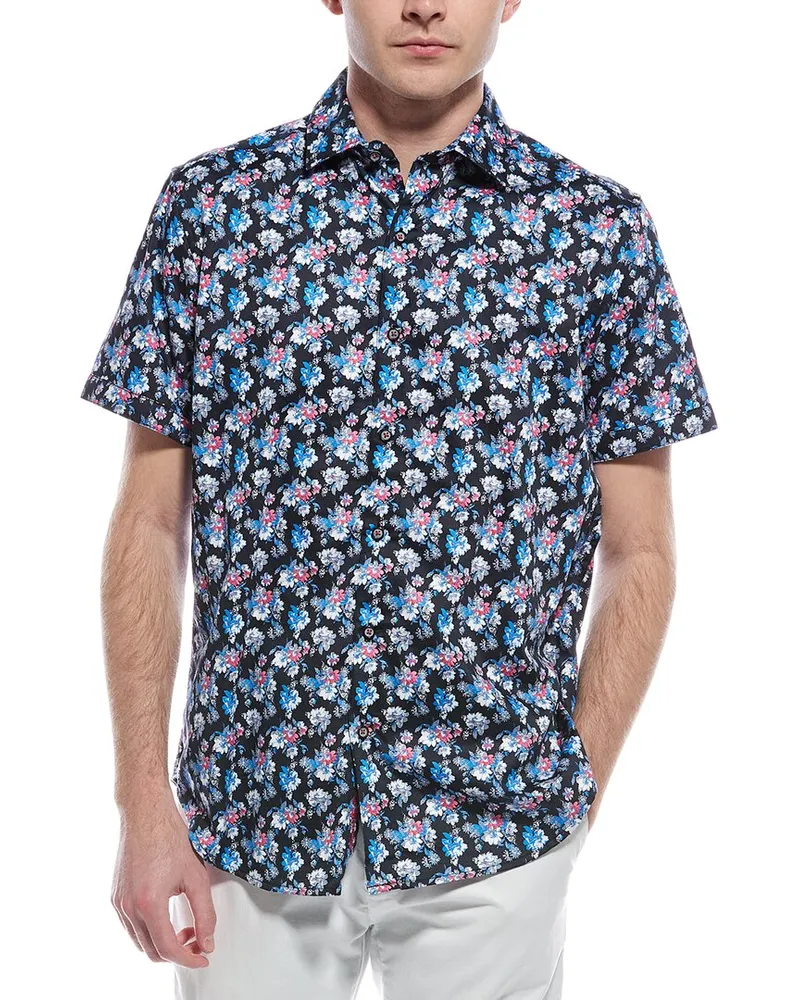 Robert Graham Alred Classic Fit Shirt Blue