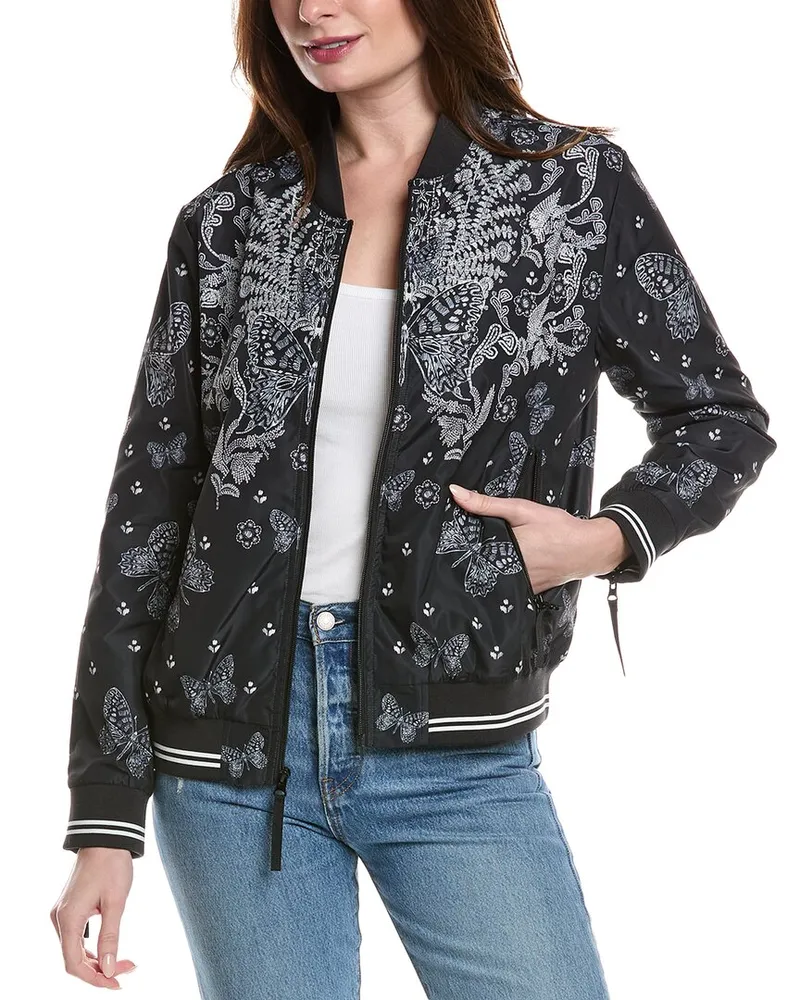 Johnny Was Bomber Jacket Black