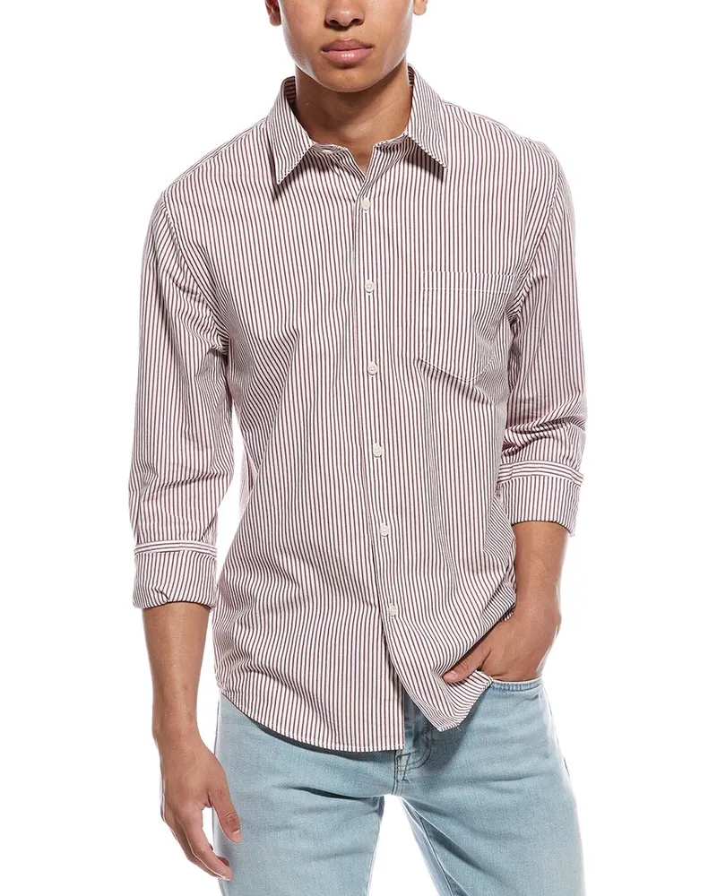 Vince Playa Poplin Shirt White