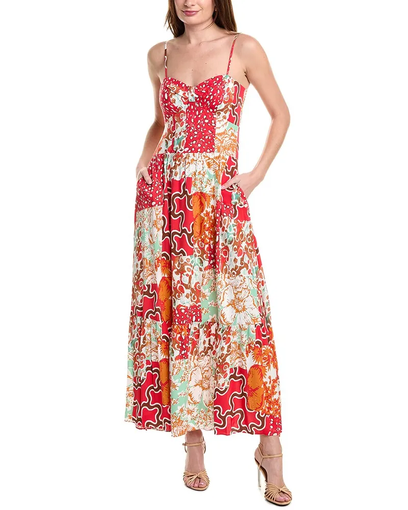 Diane von Furstenberg Etta Maxi Dress Red