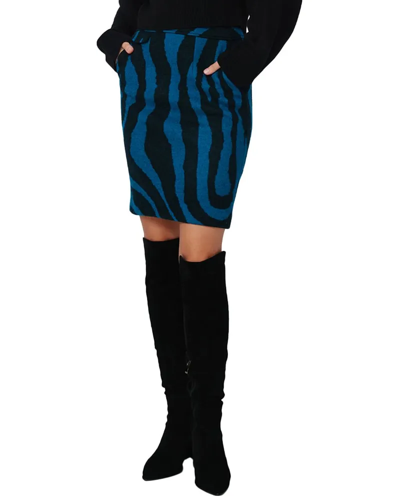 Diane von Furstenberg Ethel Wool-Blend Skirt Nocolor