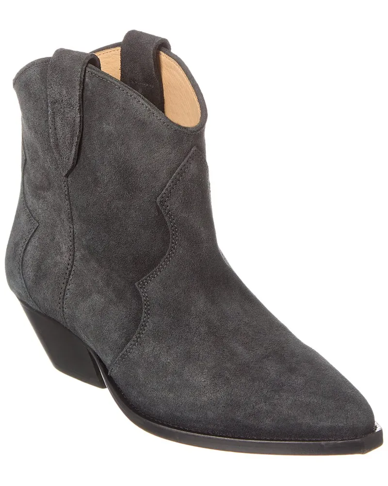 Isabel Marant Dewina Suede Bootie Black
