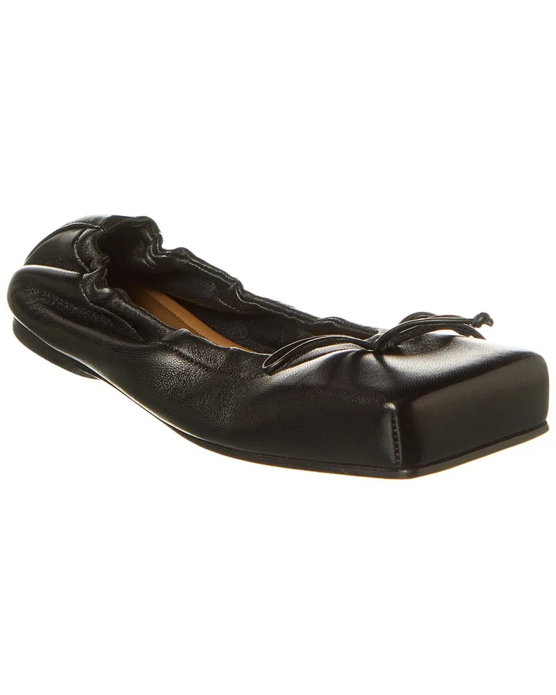 Jacquemus Les Ballerines Leather Ballet Flat Black