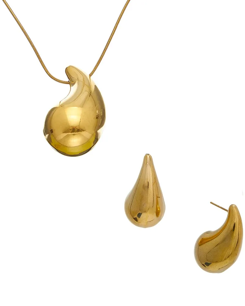 Dannijo Plated Necklace & Earrings Set Nocolor