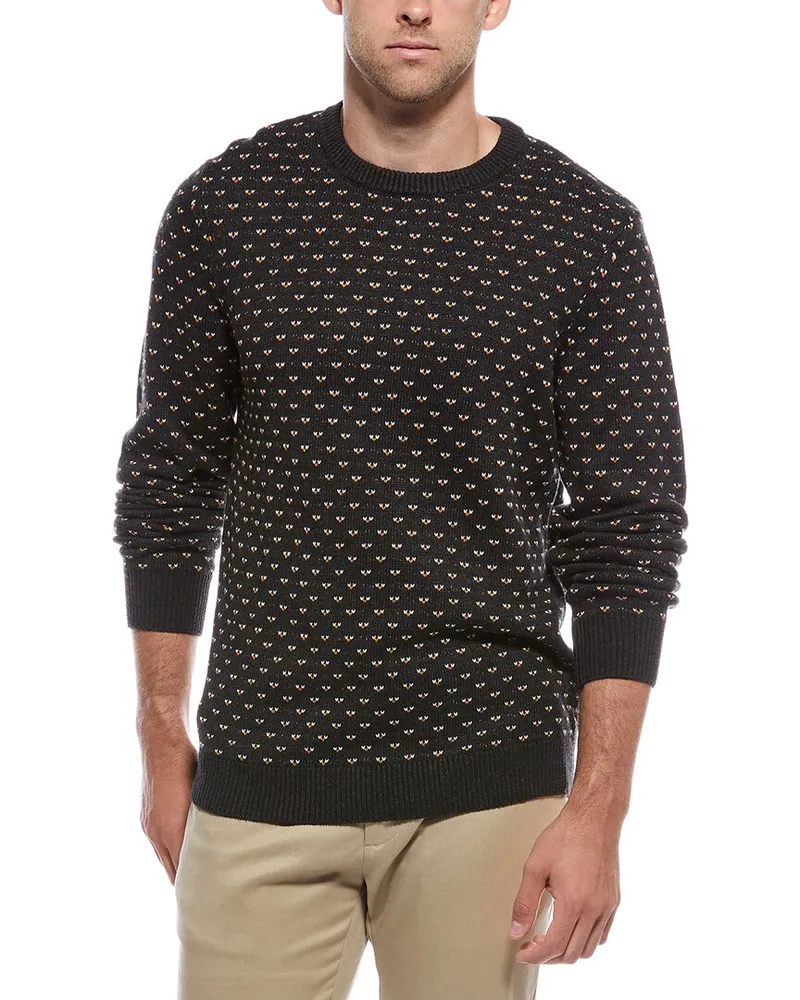 Faherty Cashmere-Blend Crewneck Sweater Grey