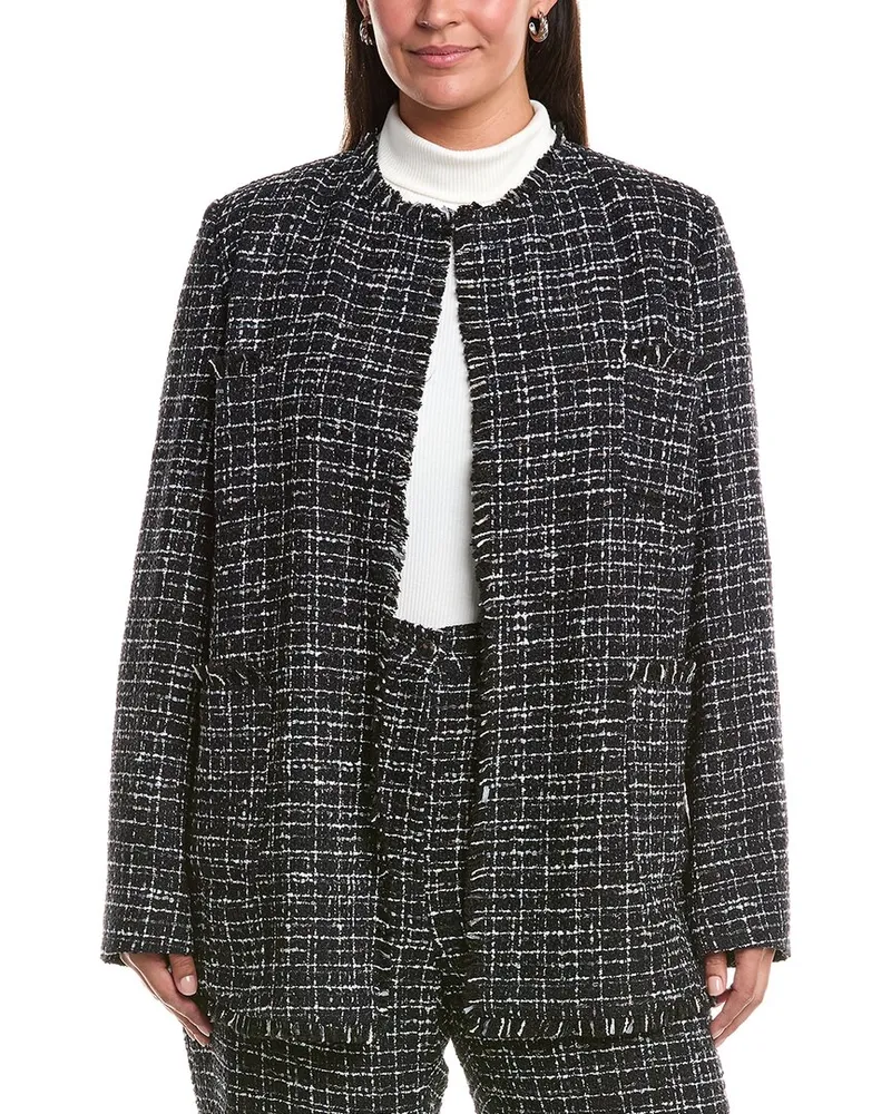 Marina Rinaldi Plus Mora Wool-Blend Jacket Nocolor