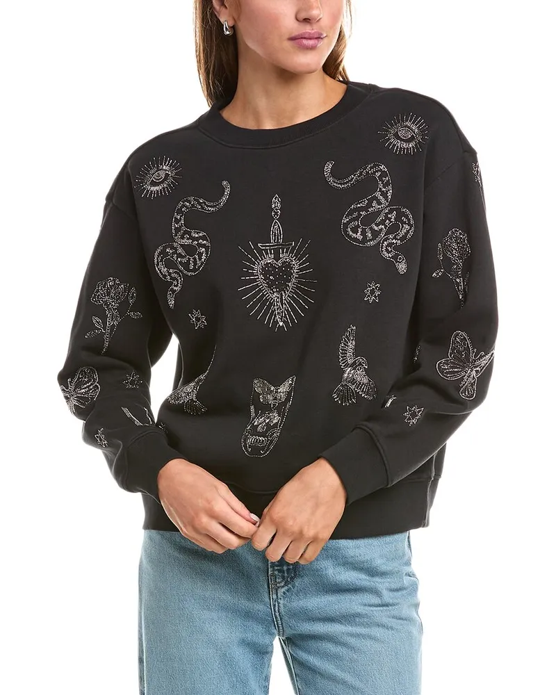 AllSaints Pippa Hex Sweatshirt Black