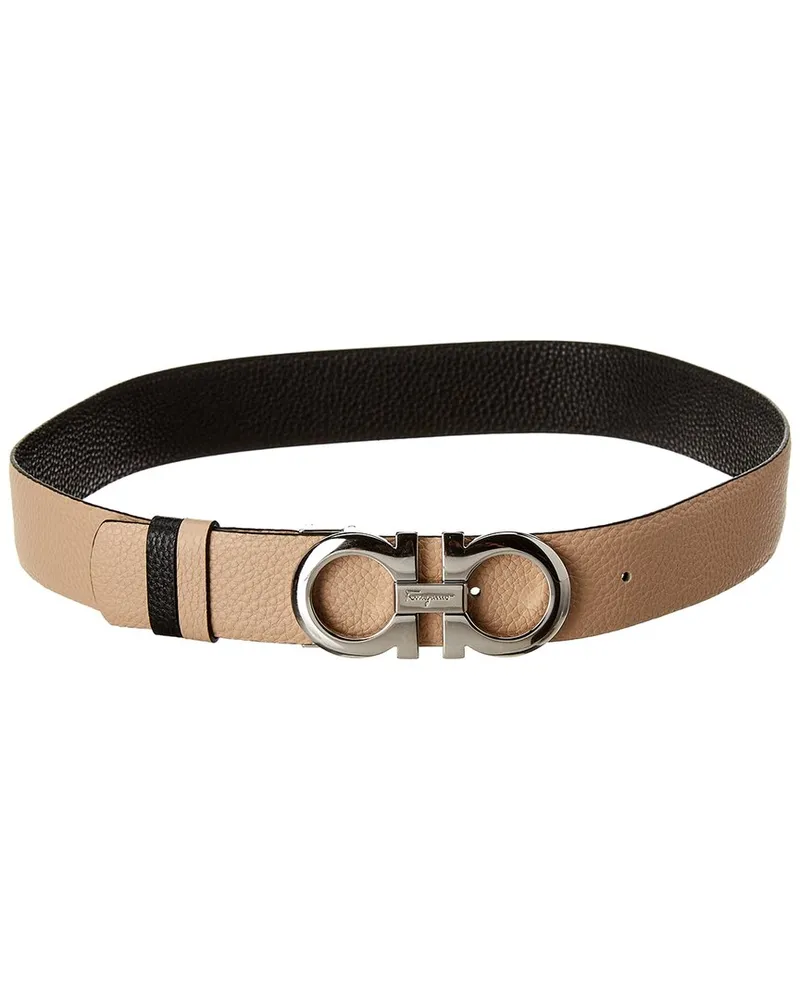Ferragamo Gancini Reversible & Adjustable Leather Belt Nocolor