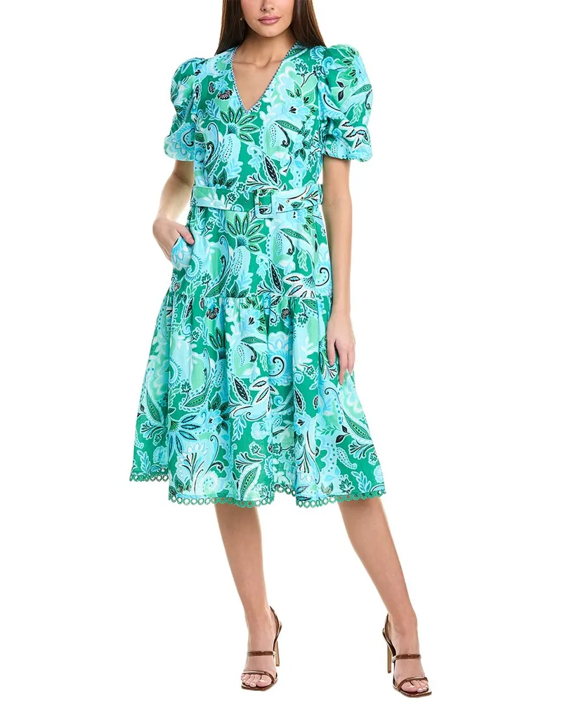 Hale Bob Mary Linen Dress Nocolor