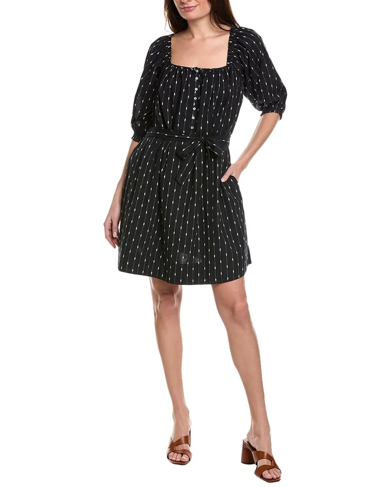 Mother The Run Wild Mini Dress Black