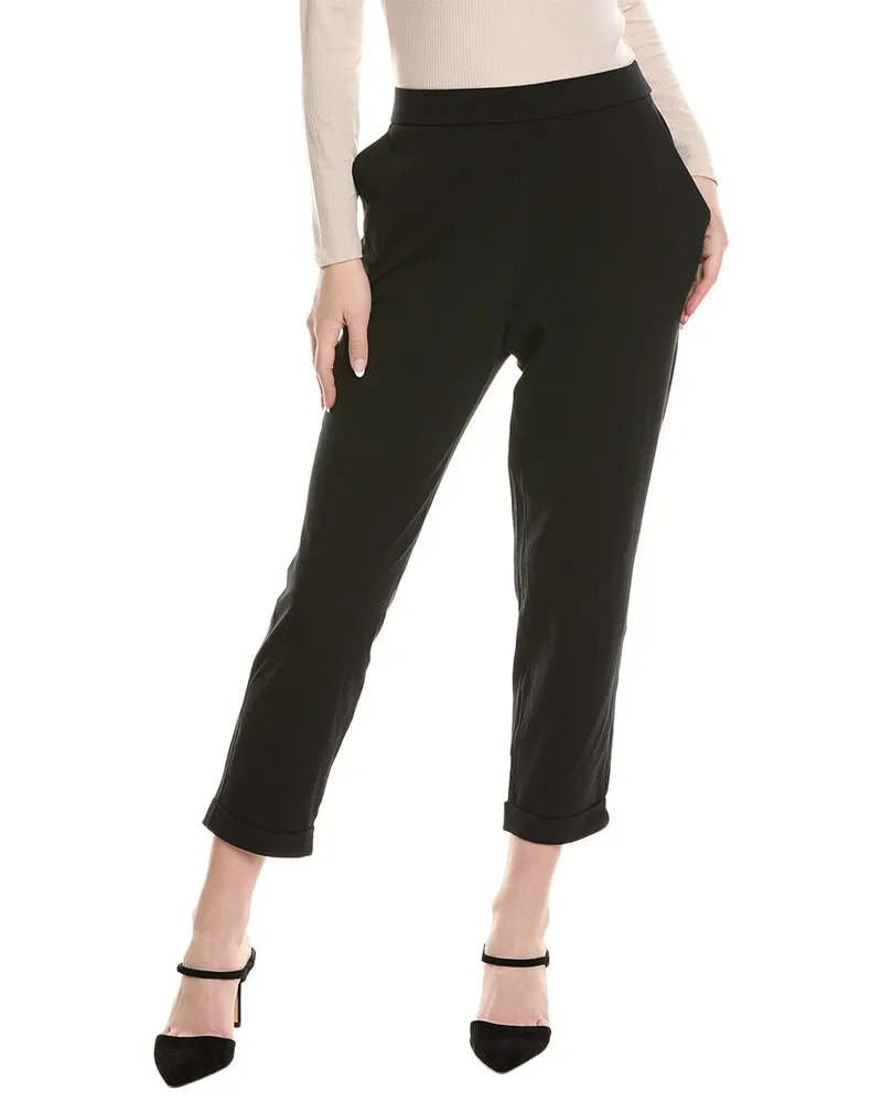 Eileen Fisher Slim Cropped Pant Black