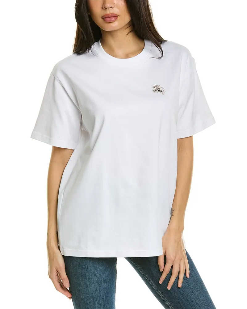 Burberry Crystal Embellished Logo Print T-Shirt Nocolor