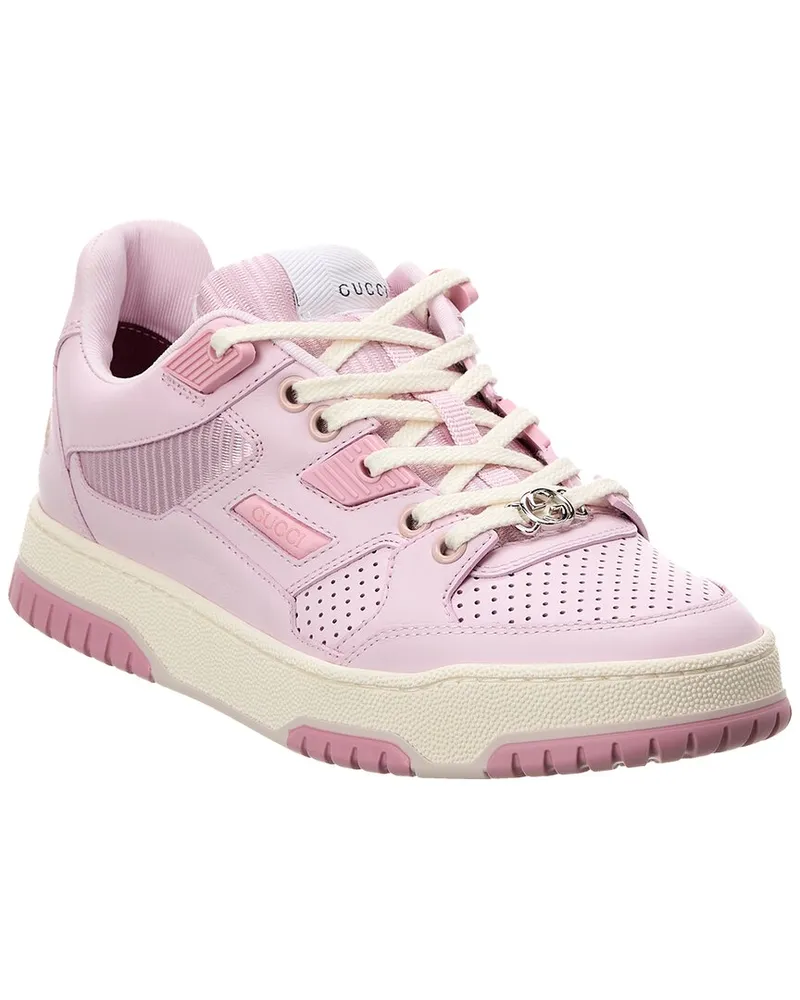 Gucci Logo Leather Sneaker Pink