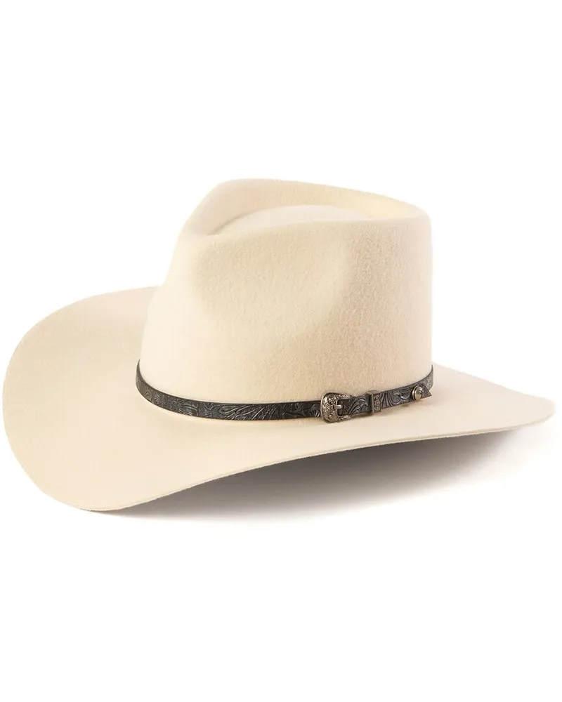 Frye Felt Pinch Crown Wool Cowboy Hat Beige