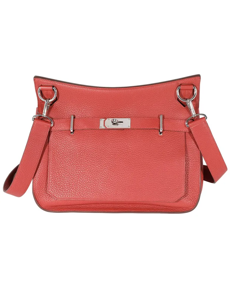 Hermès Red Clémence Jypsiere 34 PHW (Authentic Pre-Loved Nocolor