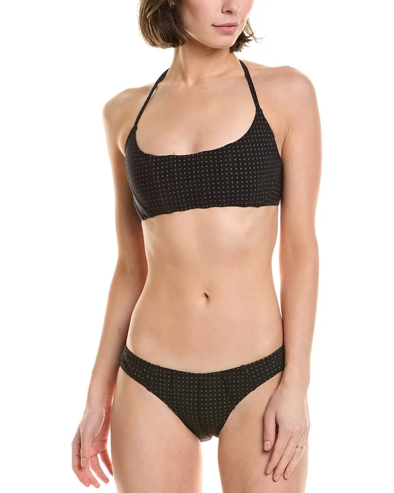 Lisa Marie Fernandez 2pc Corset Bikini Set Black