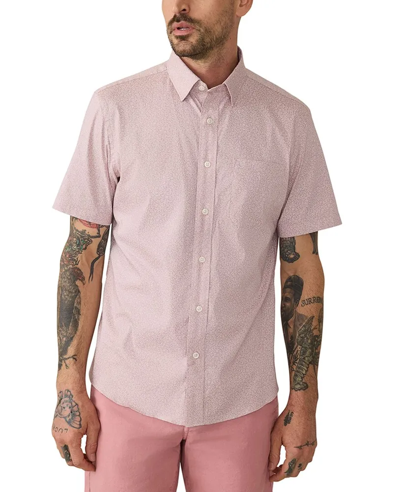 Faherty Movement Shirt Blue