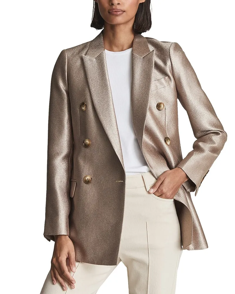 Reiss Mimi Blazer Gold