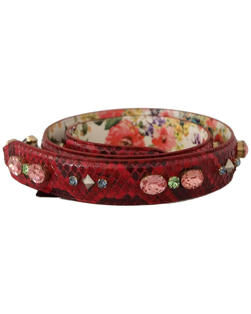 Dolce & Gabbana Python Bag Strap Red