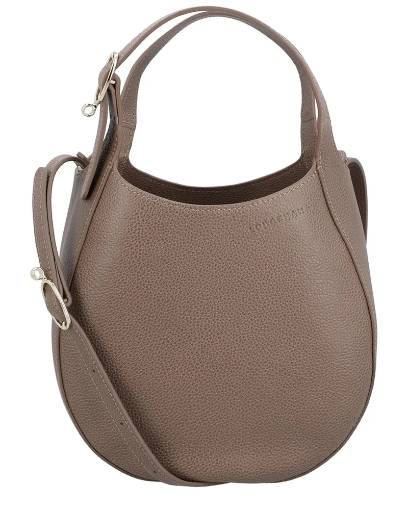 Longchamp Le Foulonne Leather Tote Brown