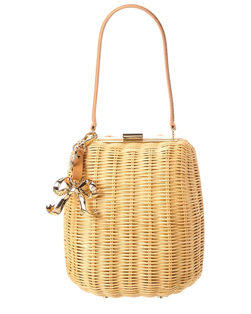 Self-Portrait Self-Portrait Rattan Bag Brown