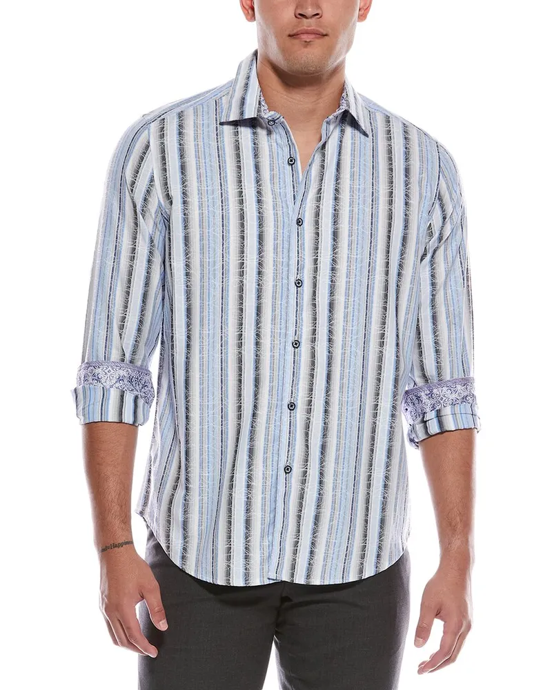 Robert Graham Drakeswood Classic Fit Woven Shirt Blue