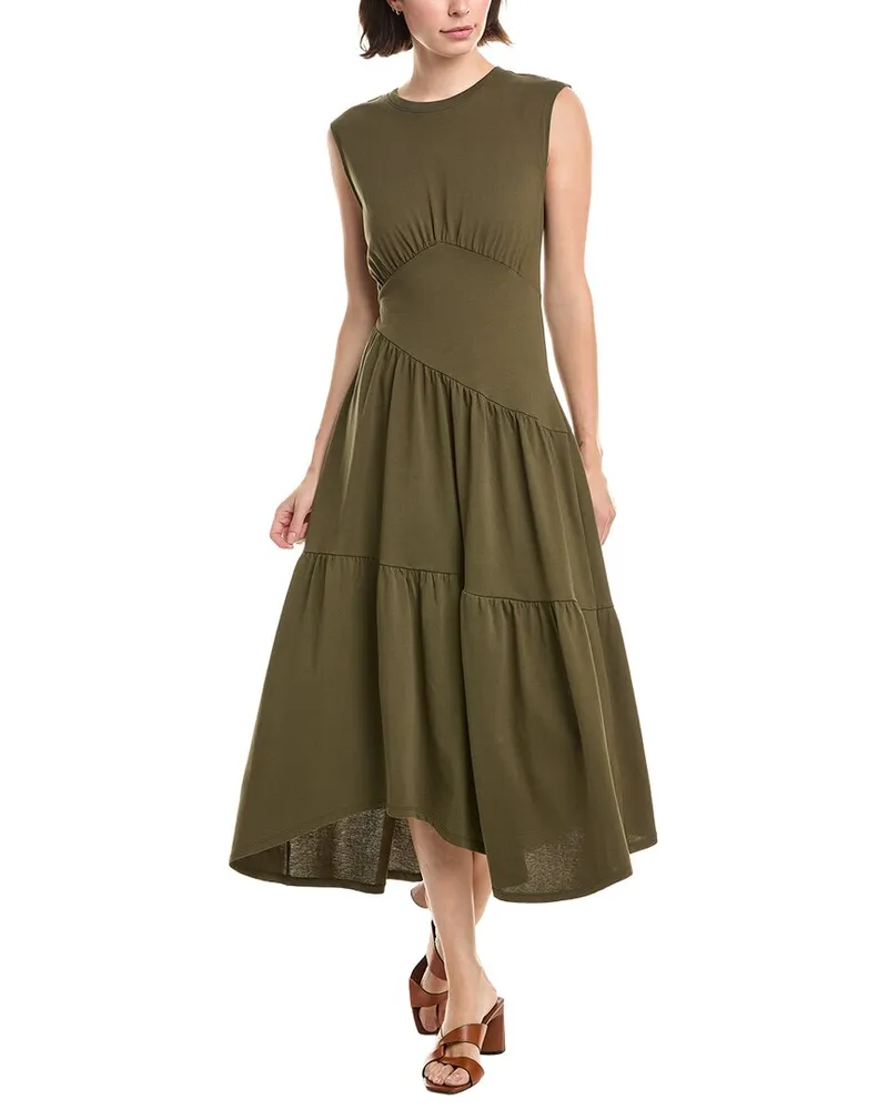 Frame Denim The Gathered Tank Dress Green