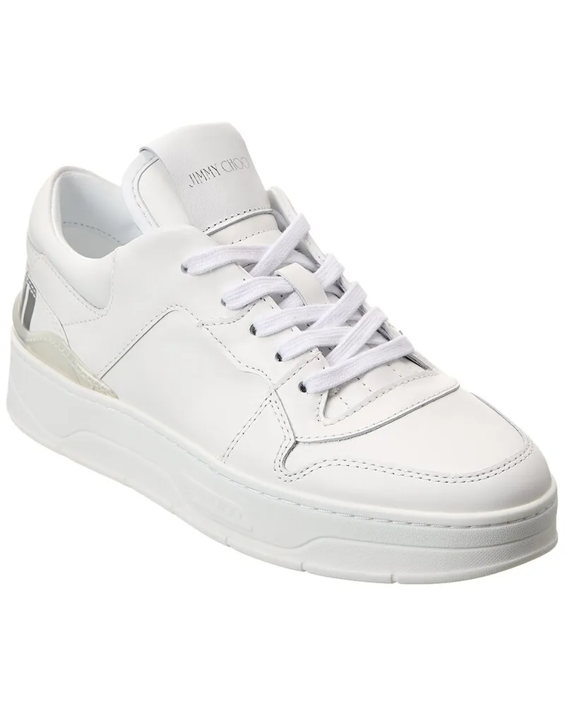 Jimmy Choo Florent/F Leather Sneaker White